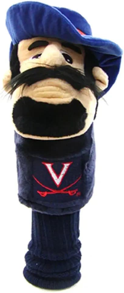 Team Golf NCAA Mascot Head Cover Mascot Golf Club Headcover, Fits most Oversized Drivers, Extra Long Sock for Shaft Protection, Officially Licensed Product