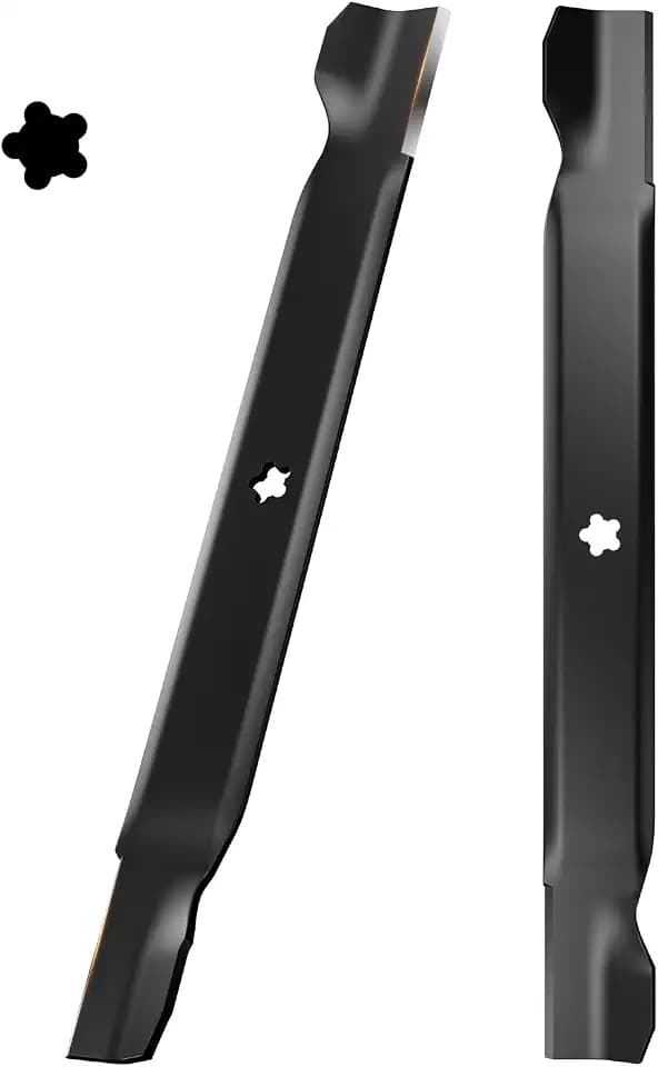 138971 42 Inch Lawn Mower Mulching Blades, 5 Star High Lift, 2 Pack