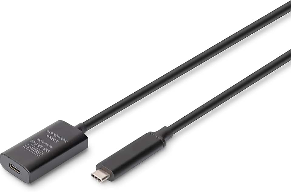 DIGITUS Aktives USB 3.2 Gen2 Verlängerungskabel – 5 m – 10 Gbit/s