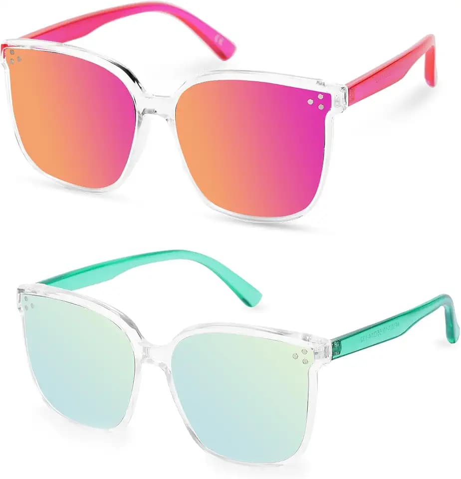 Kids Sunglasses, Sunglasses for Kids Children, Mirrored Flexible Sunglasses for Girls Boys Toddler UV400 Age 3-10