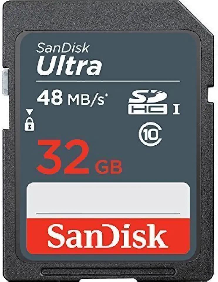 SanDisk Ultra 32GB SDHC Class 10 UHS-1 48MB/s Memory Card