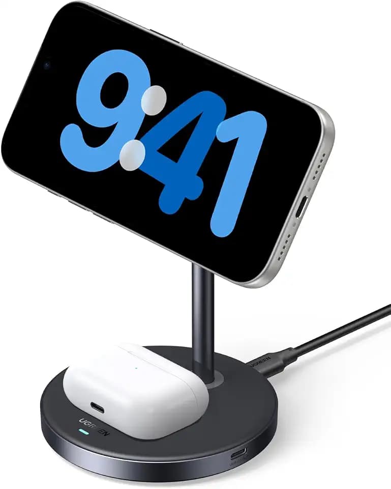 UGREEN Zapix Qi2 15W 2 in 1 iPhone Ladestation mit Magsafe