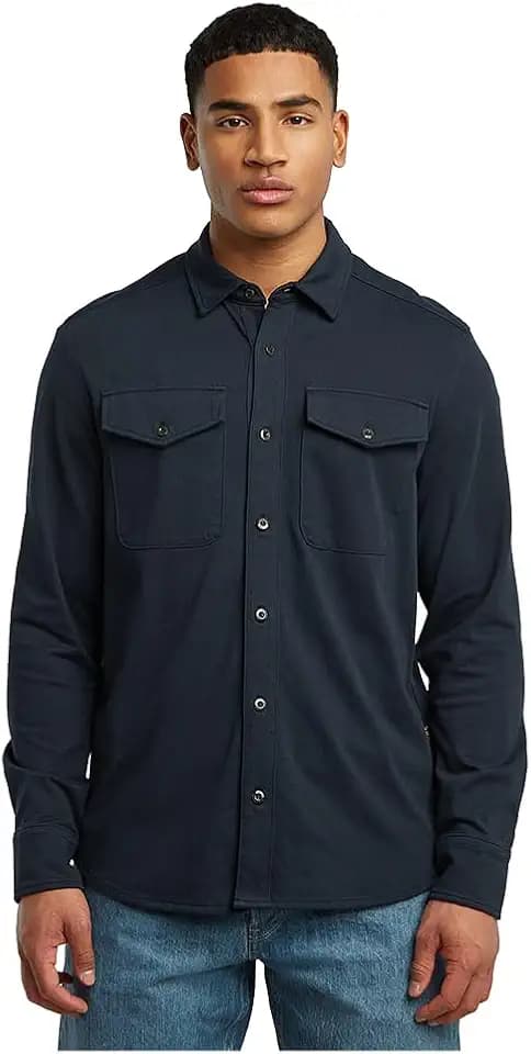 G-Star Herren Marine Jersey Shirt Ls Shirt