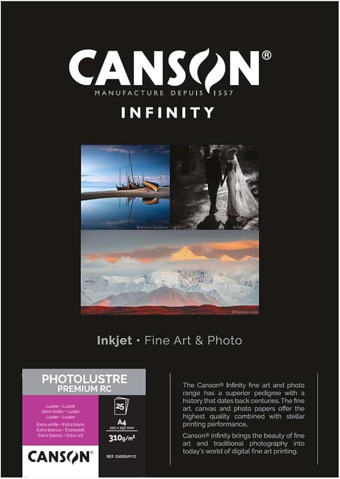 Canson 400049112 Photo Lustre Premium RC Box, A4, 21 x 29,7 cm