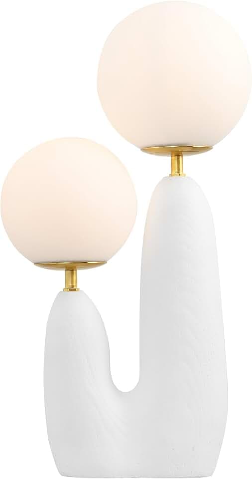 JONATHAN Y Oda 2-Light Cactus LED Table Lamp 17.75", White