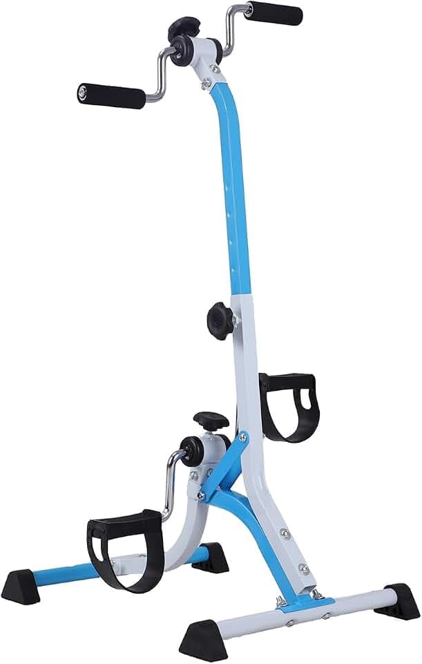 Pedal Exercise Bike for Seniors - Adjustable Resistance Arm Bike, Lightweight Home Exercise Equipment for Seniors' Hands, Arms, Legs & Knees,Arm Bike for Physical Therapy