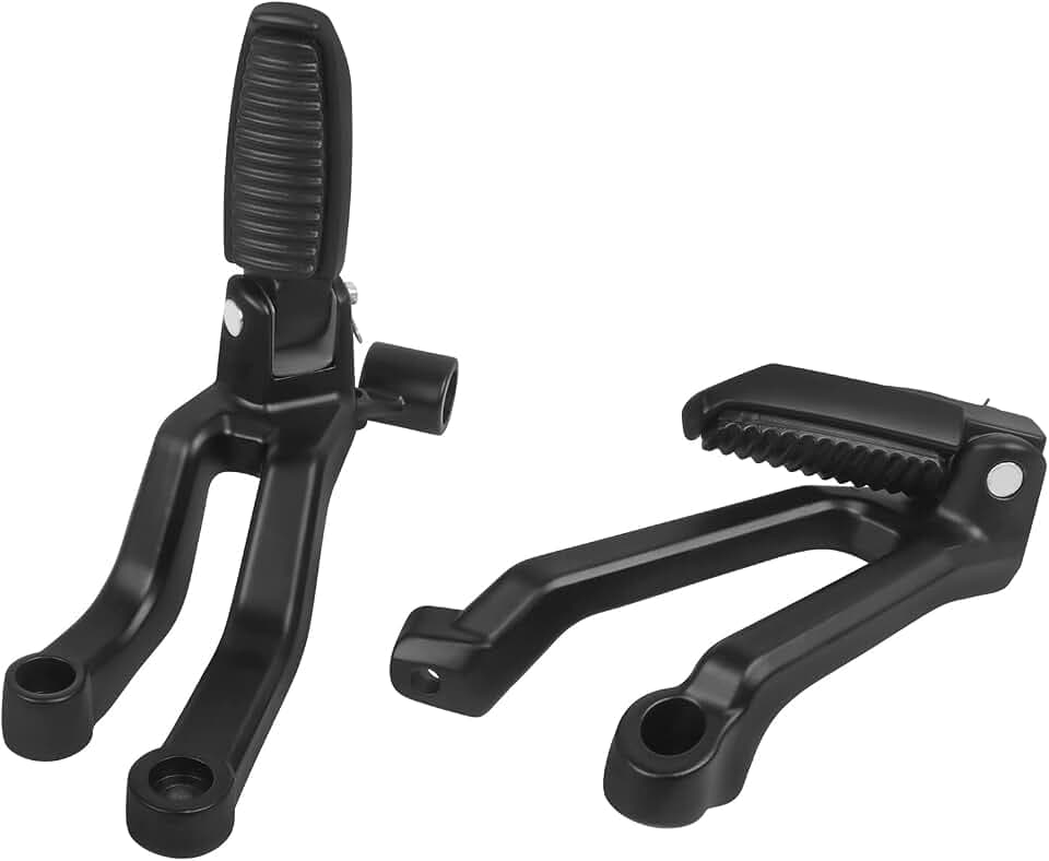 Motorcycle Footpegs Rear Passenger Foot Pegs Compatible with Harley Nightster 975 RH975 2021 2022 2023 2024 2025 2026 Foot Rests Pedal