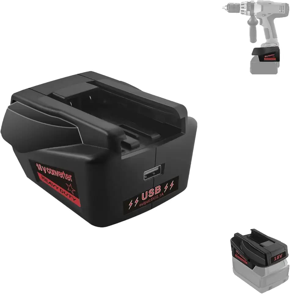 Fit for Milwaukee for M18 Battery Adapter Replace for V18 Tool Battery