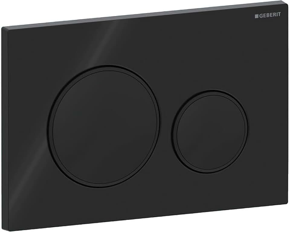 Geberit Sigma20 Betätigungsplatte für 2-Mengen-Spülung, 115.882.DW.1, Farbe: Schwarz