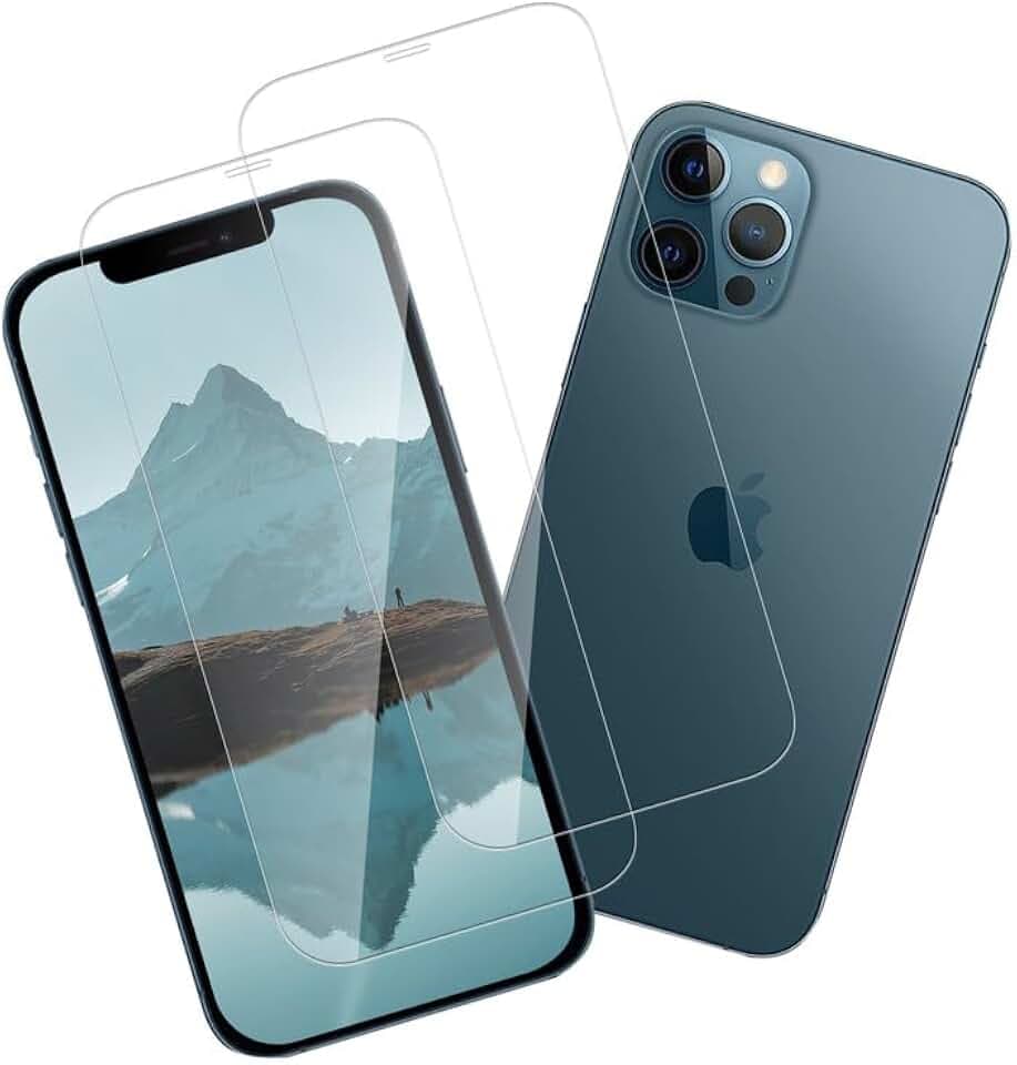 für iPhone 12 Pro Max Panzerglas iPhone 12 Pro Max Schutzfolie Schutzglas, 9H Folie Displayschutz Passt Perfekt Displayfolie, 2 Stück