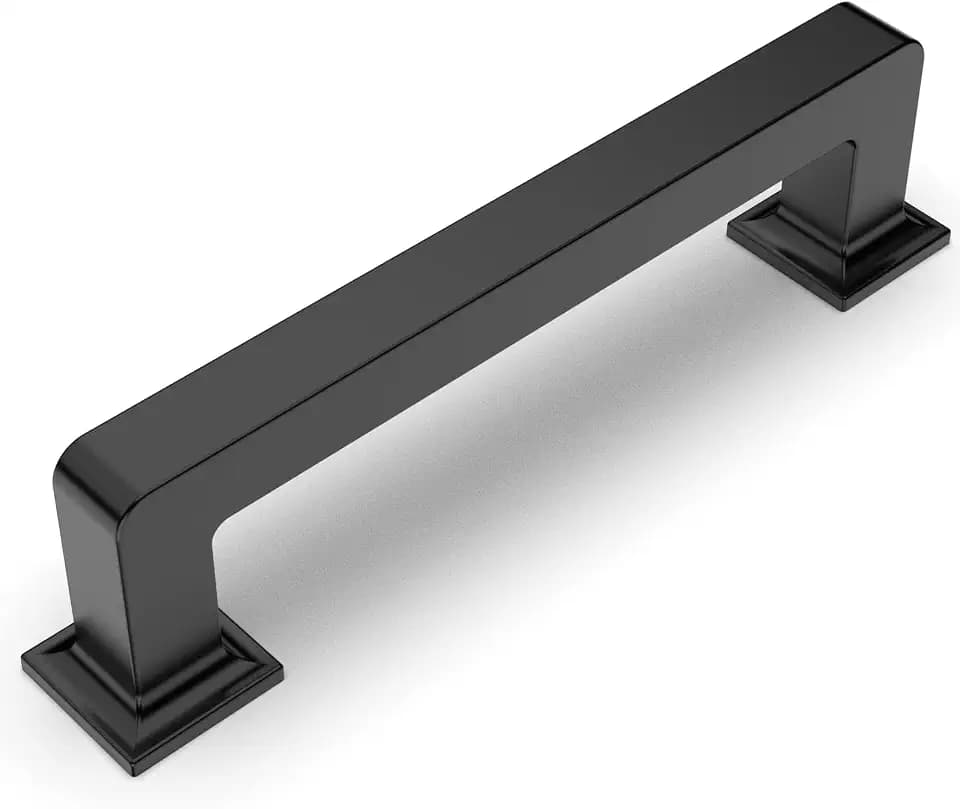 Amerdeco 10 Pack Matte Black Cabinet Pulls 3 Inch(76MM) Hole Centers Kitchen Cabinet Handles Cabinet Hardware Kitchen Handles for Cabinets Cupboard Handles Drawer Pulls ZH0019