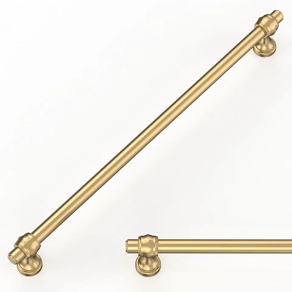 10 Pack Champagne Bronze Cabinet Pulls 10 Inch(254mm) Honey Bronze Kitchen Cabinet Handles Solid Heavy Duty Drawer Pulls