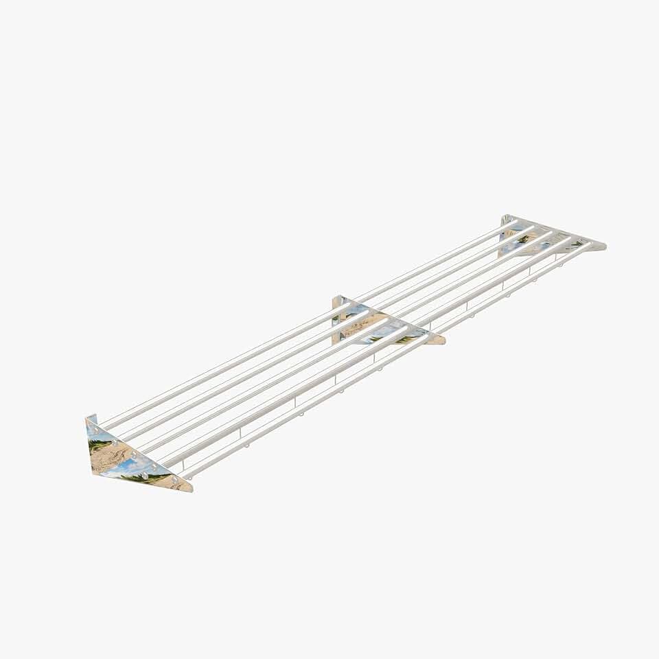 4 1500x320x140 59.1×12.6× Stainless Steel Wall - Mount Shelf, Durable