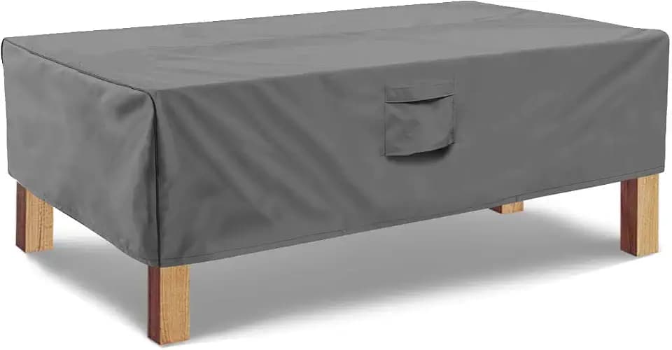 Outdoor Coffee Table Cover,Patio Table Furniture Cover Waterproof Rectangle