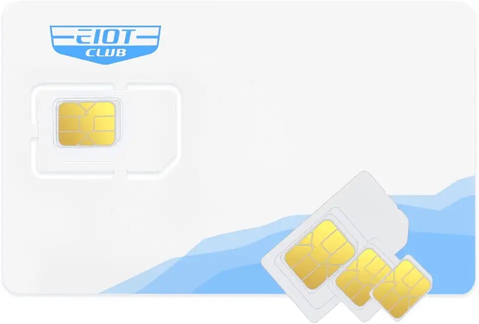EIOTCLUB SIM Card for Data Only, 5G/4G LTE USA Compatible with Nationwide Networks for Security, Hunting Trail Game Cameras - No Contract Wireless-Triple Cut Size
