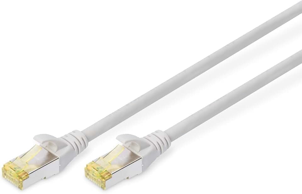 DIGITUS LAN Kabel Cat 6A – 2,5 m – S/FTP Geschirmt – Grau