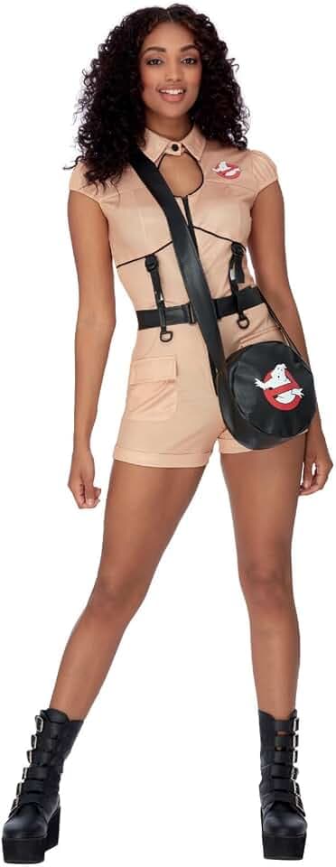 Smiffys Damen Smiffys Officially Licensed Ghostbusters Hotpant Costume Smiffys offiziell lizenziertes Ghostbusters Hotpants Kostüm