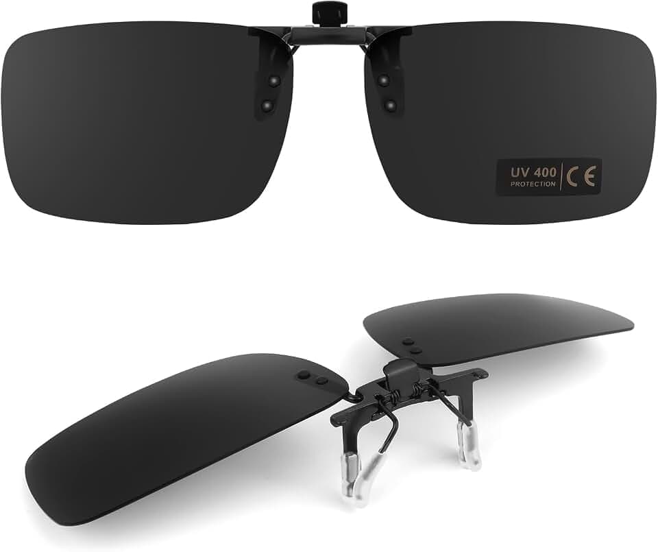 Clip On Sunglasses Polarized Flip up Driving Glasses For Men Women,UV400 Protection|HD Vision|Anti Glare|Safe Driving|3 Style