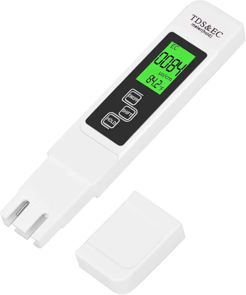 TDS Messgerät für Trinkwasser, 3 in 1 Digital Wasserqualität Tester, EC Temperatur Messgerät für Trinkwasser Pool Aquarium Fischteich Schwimmbad