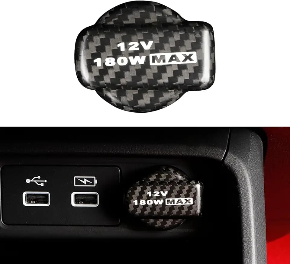 JSWAN Carbon Fiber Cigarette Lighter Cap for 11th Gen Civic Type r FL5