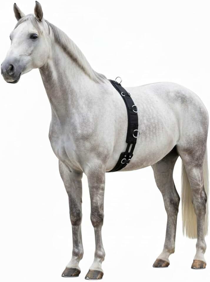 Deluxe Longiergurt aus gepolstertem Nylon für Pferde – Größe Warmblut (Full)