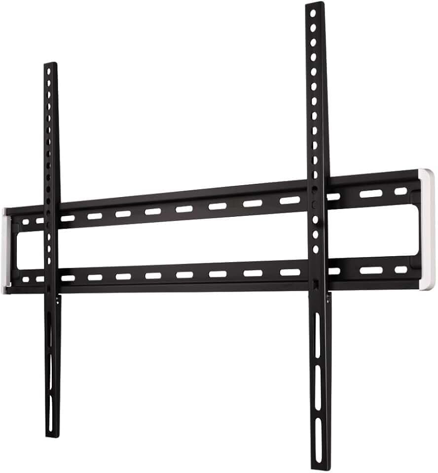 Hama TV Halterung ultraflach (Wandhalterung für Flat TV 46“ – 90“, TV Wandhalterung inkl. Fischer Dübel u. Kabelführung, fixe Halterung bis VESA 800 x 600, max. 75 kg, Wandabstand nur 2,1 cm) schwarz