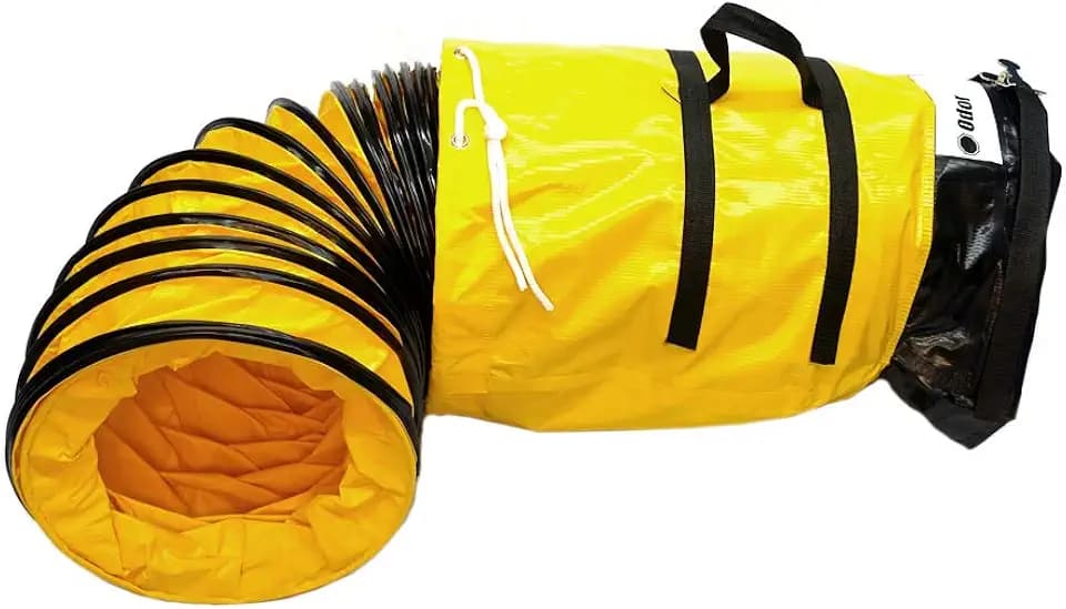 OdorStop Flexible Duct in Various Sizes and Lengths with Connecting Belt (12"x15' (Belt))