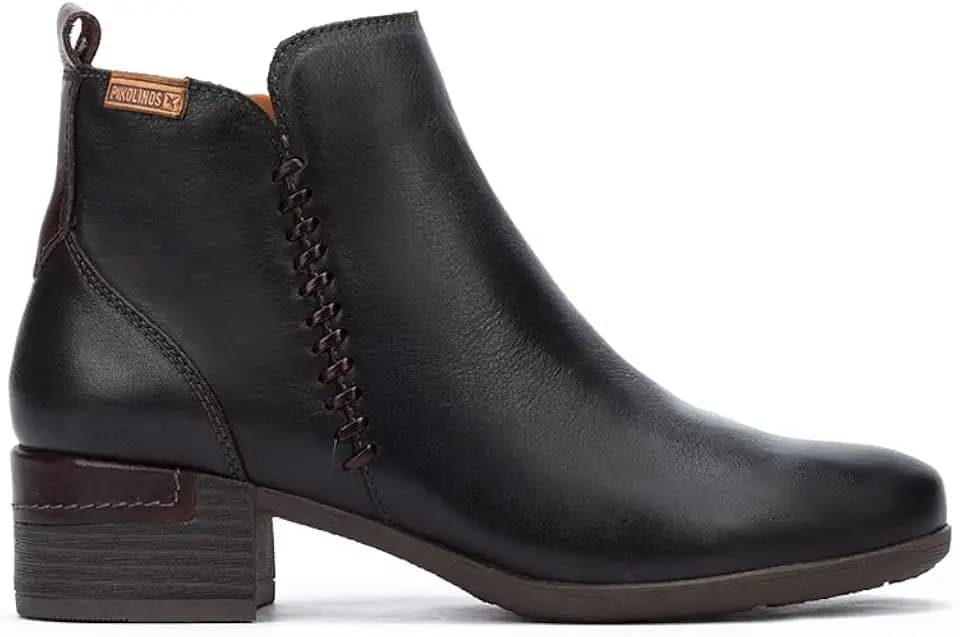 Pikolinos Malaga Damen Stiefeletten mit Absatz | Leder | Reißverschluss | Mittelhoher Absatz | Größe EU 35–42