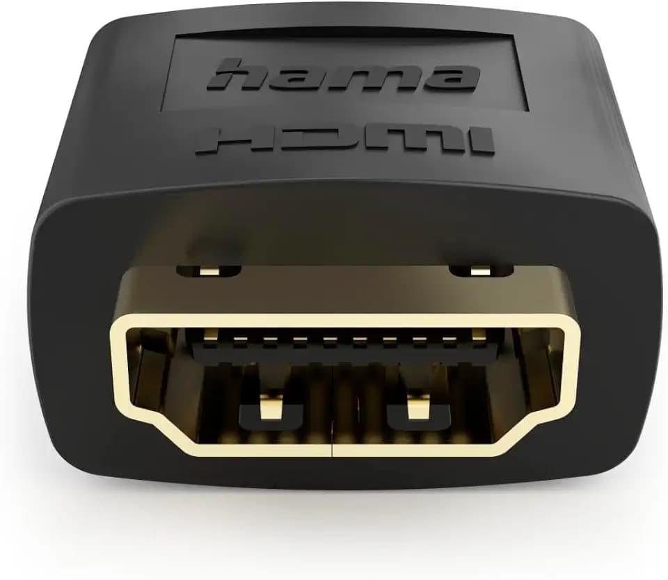 Hama HDMI Kupplung, Buchse auf Buchse (8K HDMI Verbinder, zum Verbinden von 2 HDMI Kabeln, mit Dynamic HDR, EARC, HEC HDM Ethernet Channel, HDMI-Adapter)