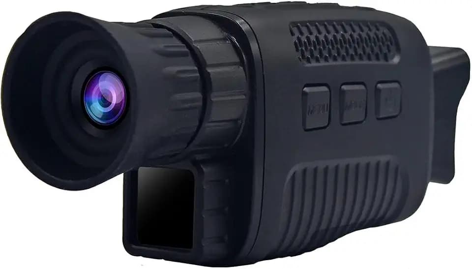 GarveeLife 4K HD Monokular Nachtsichtgerät – 1,5'' Display, 5-Fach Digitalzoom, 7-stufig einstellbares Infrarot, wiederaufladbarer Akku – Jagd, Camping, Überwachung, Tierbeobachtung – Kompakt &