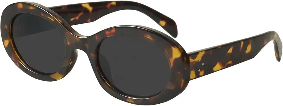 mosanana Oval Sunglasses for Women 90s Vintage Chunky Frame MS52371