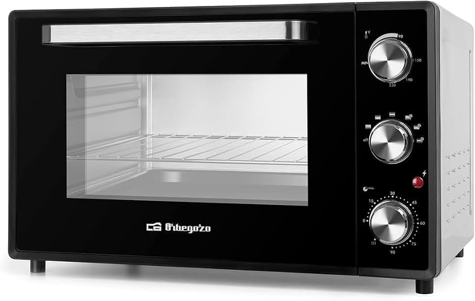 Orbegozo HOT 606 Konvektionsofen 6 Betriebspositionen 60 Liter Innenbeleuchtung Timer Thermostat regelbar 2000 Watt