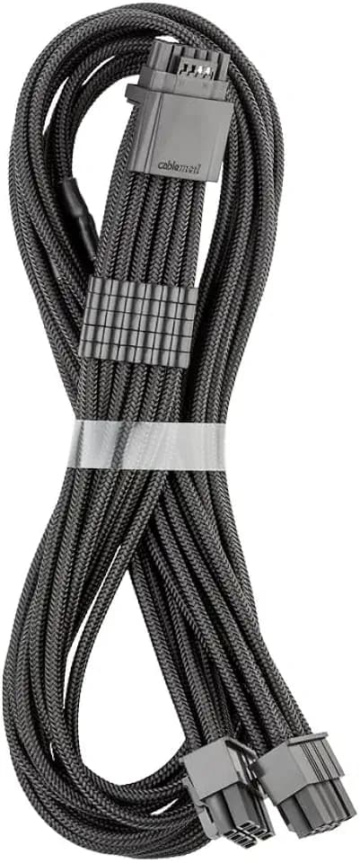 CableMod Pro ModMesh Sleeved 12V-2x6 PCIe Cable for EVGA (Black, 2 x 8p)