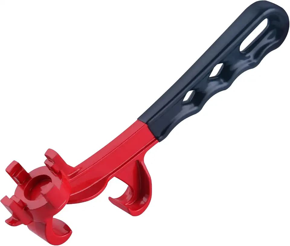 LEONTOOL Eimeröffnerwerkzeug, 3-in-1-Schraubenschlüssel, Aluminiumlegierung, Eimerdeckelöffner, Deckelheber, Werkzeug zum Öffnen von 55 Gallonen Trommel, Farbtonnenöffner, Entfernungswerkzeug mit