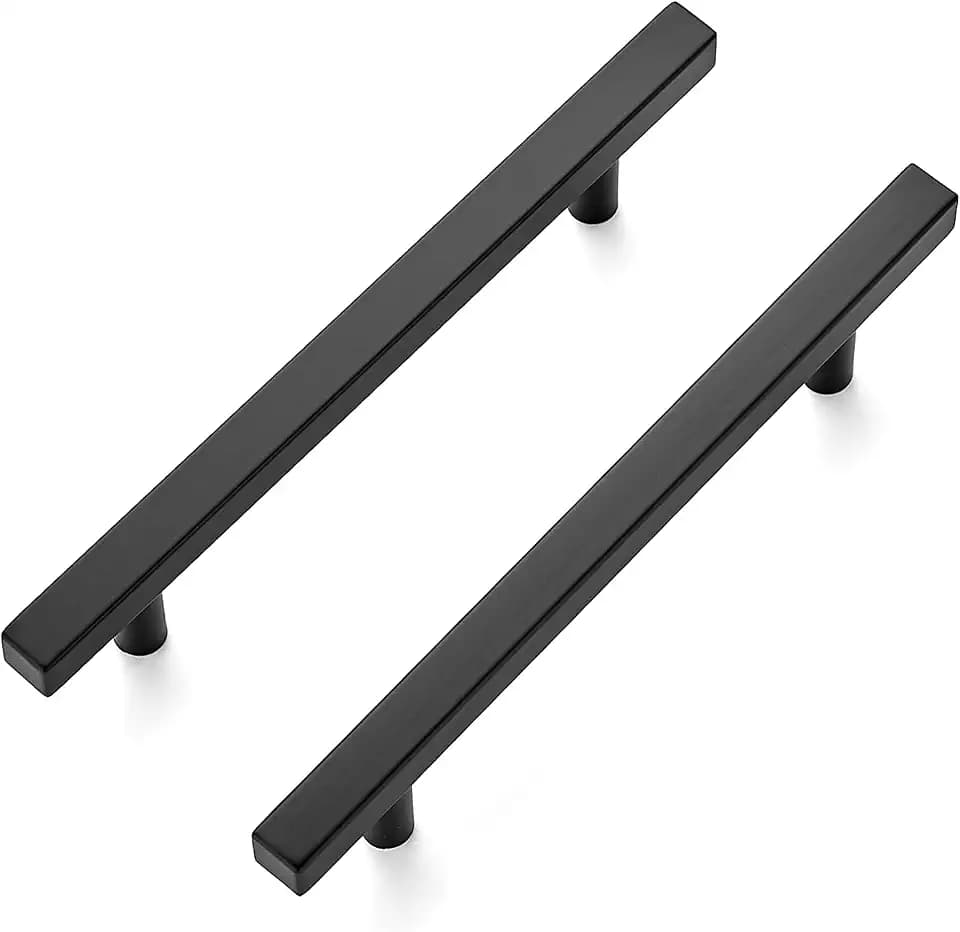 Ravinte Matte Black Square Cabinet Pulls Handles 5 Inch 30 Pack