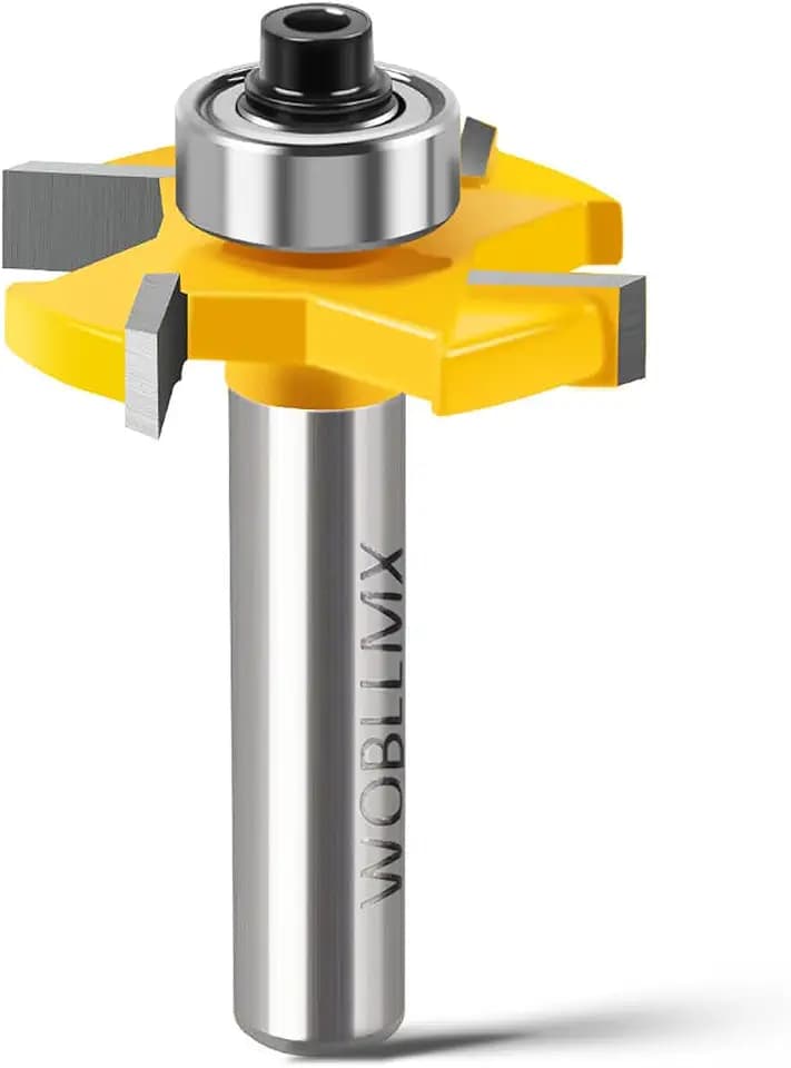 8mm Schaft Scheibennutfräser,L6mm 4-Zähne Hartmetall Klinge Fräser langlebig und scharf für Holzbearbeitungswerkzeug Bit