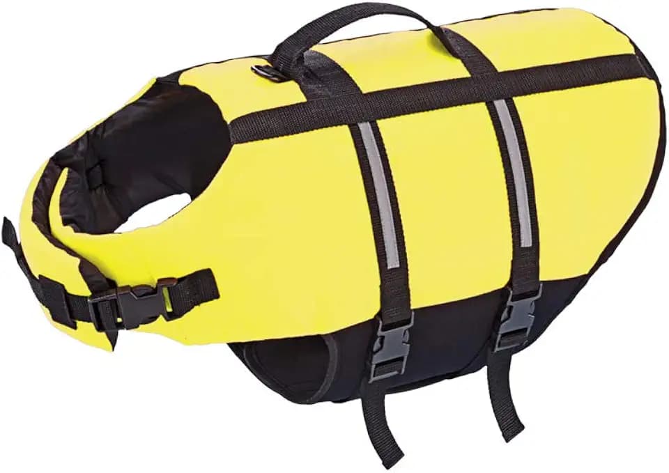 Nobby Hunde Schwimmhilfe, neon gelb, M, 35 cm, 1 Stück