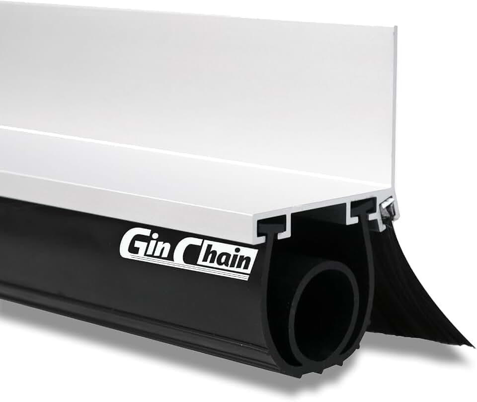16.5 ft Garage Door Bottom Seal Kit, Aluminum Track and Brush
