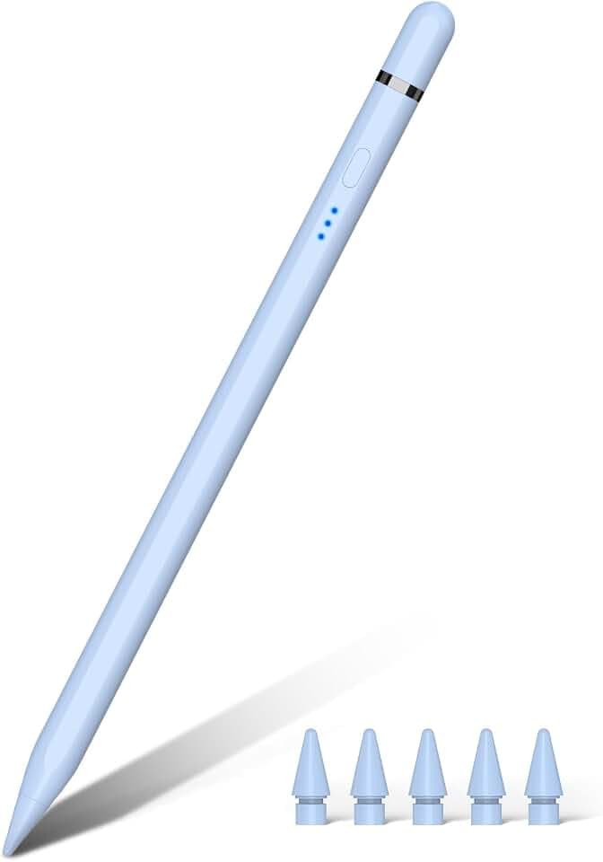 Pencil 1. Generation für iPad 2018-2026, 20 Mins mit USB C Schnellladung & Magnetische Absaugung, Stifte für Nintendo DS für iPad 11-6 Gen, Air 3-5/M2/M3/M4, Mini 5-7, Pro 11"/12,9"/13''M4 M5 (Blau)