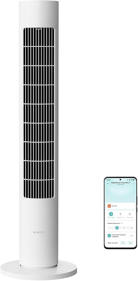 XIAOMI Tower Fan 2, Leise Kühlung, Smart-Steuerung, 150° Brise