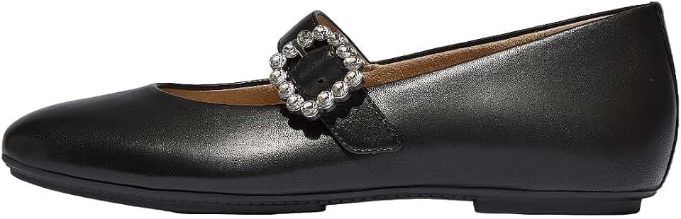 Fitflop Damen Delicato Crystal-Buckle Leather Mary JanesMary Jane Schuh