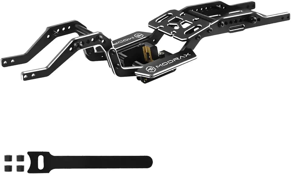 Aluminum LCG Chassis & Brass Skid Plate Kit 10° Angled for TRX4M