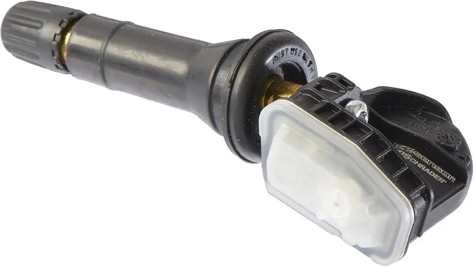 Schrader 33500 EZ-Sensor Single SKU (314.9 MHz, 315 MHz, and 433 MHz) Programmable Snap-in Fixed Angle Valve Tire Pressure Monitoring Sensor (TPMS), Requires Programming Before Installation