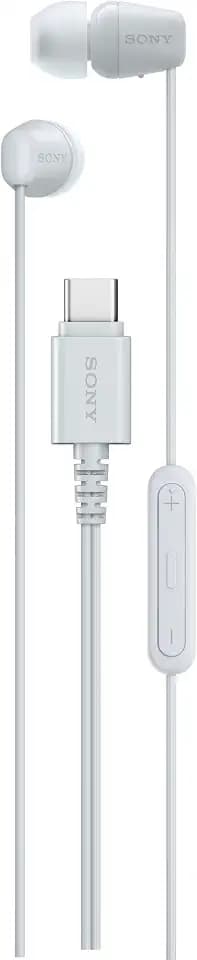 Sony IER-EX15C USB-C Plug, Wired in-Ear Headphones with Mic, White