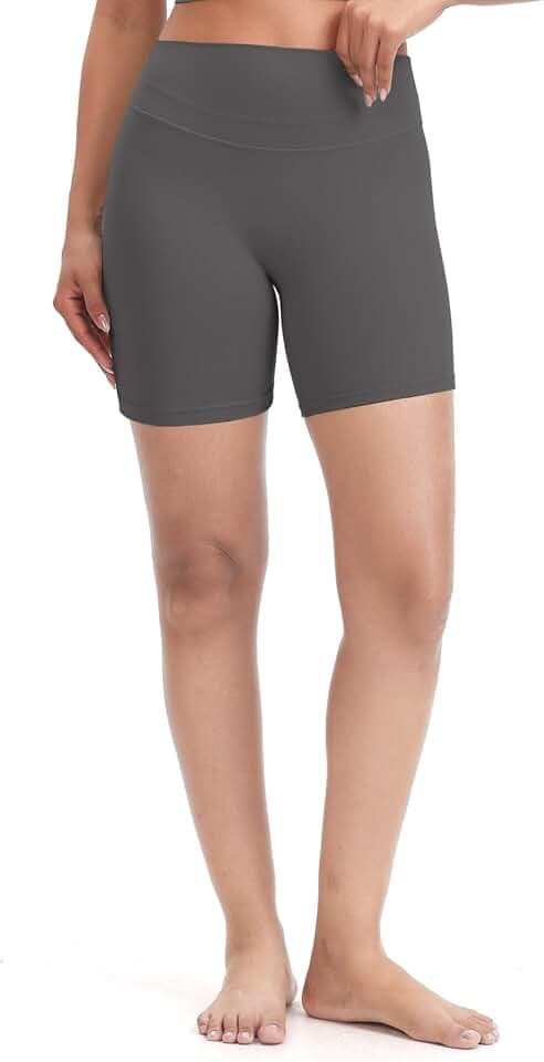 Aoxjox Women's Lumira High Waist Biker Shorts 5"