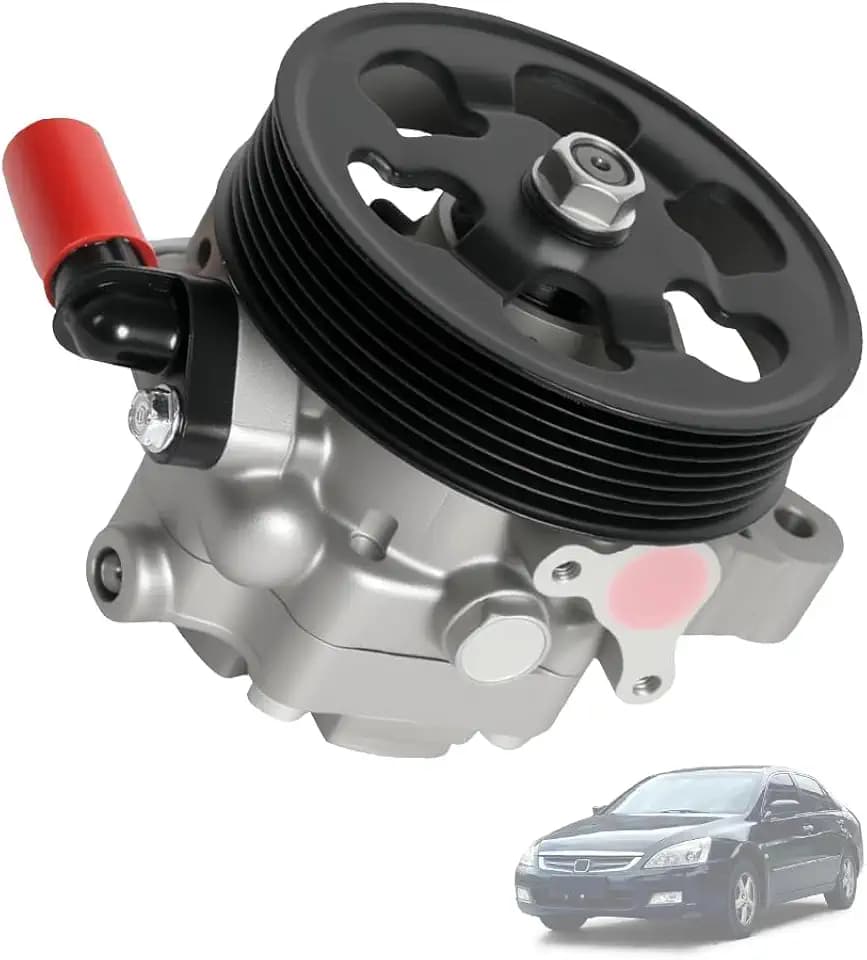 Power Steering Pump with Pulley FIT 2003-2007 Honda Accord 2.4L L4 EX LX 56110-RAA-A01