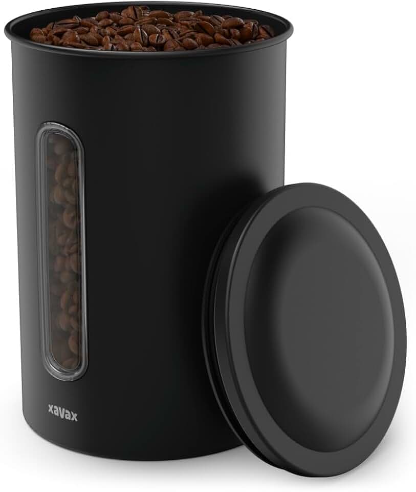 Xavax Vorratsdose für Kaffee aus Edelstahl für mehr als 1 kg Kaffee