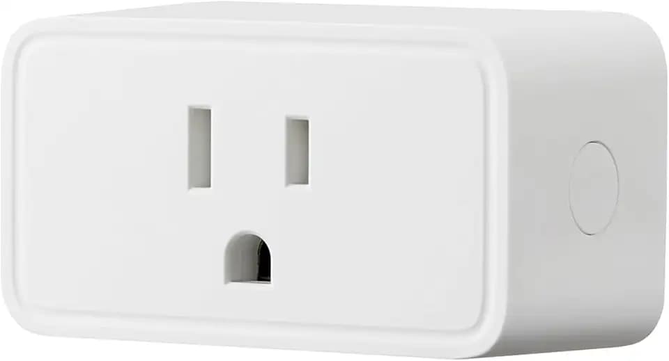 Amazon Basics Smart Plug with Timer Function, Voice Control, WiFi 2.4 GHz, APP Control, Schedule, Works with Alexa Only, No Hub Required, White