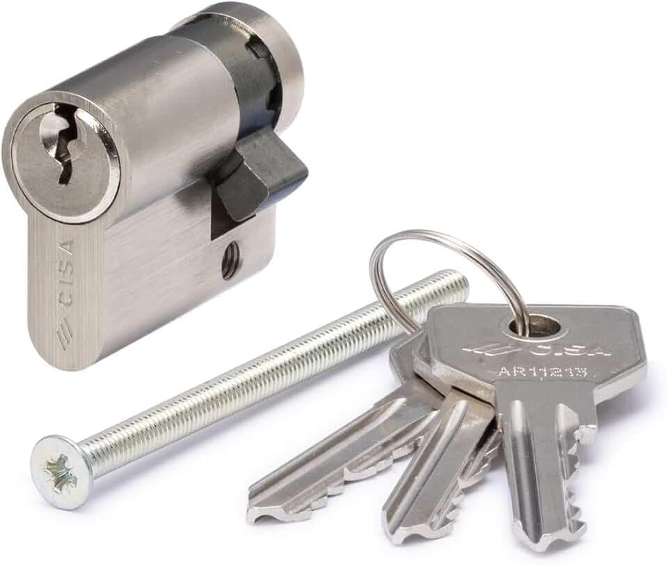 Cisa 0G304.02.0.12 - Halbzylinder C2000 40 mm vernickelt