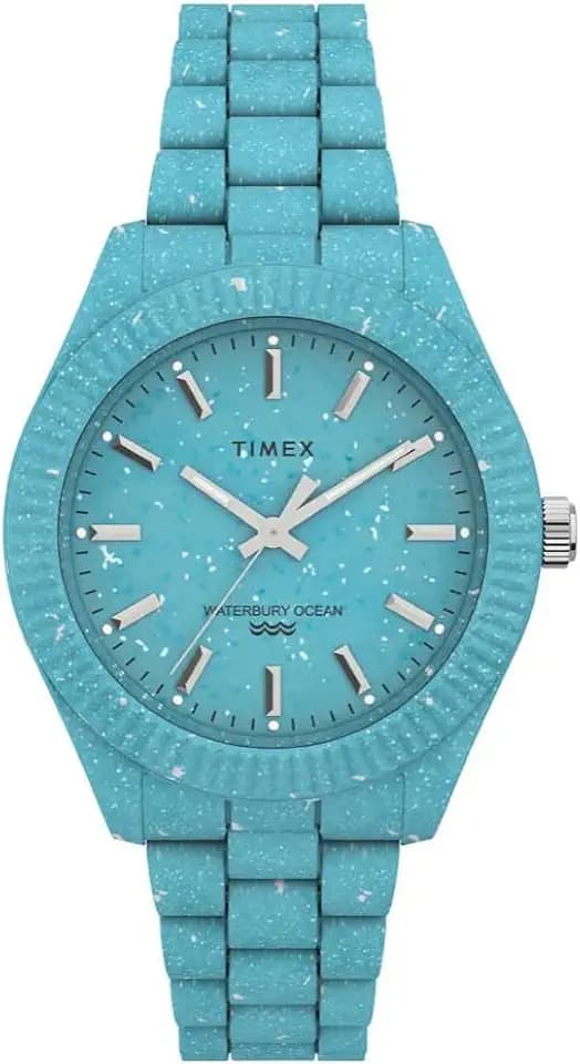Timex Eco-Friendly 37mm Women’s Analog Watch | Made from Recycled Ocean Plastic | Luminant Hand Markers